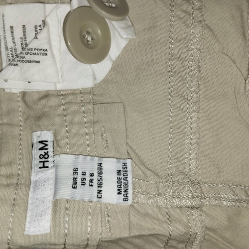 H&M beige shorts like new, size S