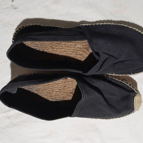 Espadrilles men's casual black used size 44