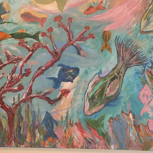 Painting "Vythos" acrylic on canvas new, Jereme K.