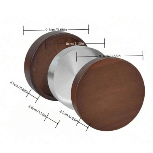 Ashtray with lid made of stainless steel and wood new
