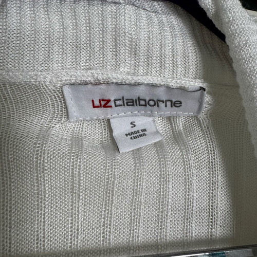 Λευκή πλεκτή ζακέτα Liz Claiborne Small σαν καινούργιο