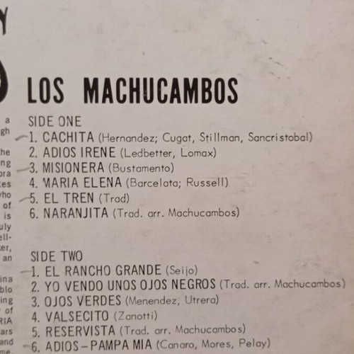 Mucho Machucambos vinyl record used