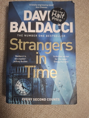 Strangers in Time by David Baldacci, historical thriller paperback