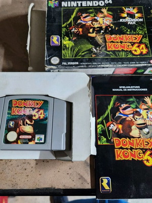 Παιχνίδι Nintendo 64 Donkey Kong μεταχειρισμένο με βιβλιαράκι και κουτί