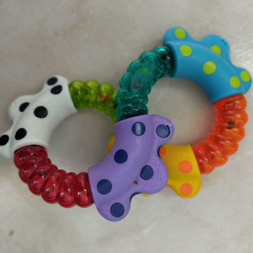 Playgro Click & Twist rattle and teether used for 3+ months