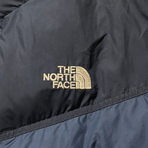 The North Face puffer jacket used, size L, blue