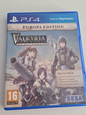 Valkyria Chronicles Europa Edition PS4 like new
