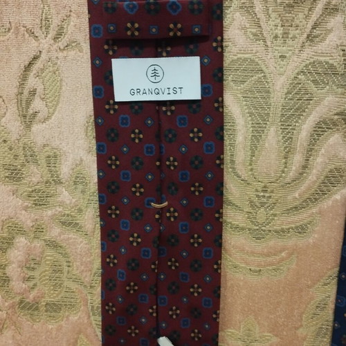 Granqvist silk ties pack of 2 handmade in Italy, like new