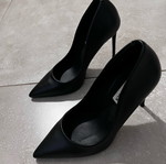 Γόβες Steve Madden καινούργιες, μαύρες, μέγεθος 37, δερμάτινες