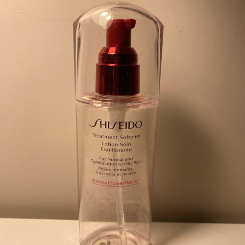 Shiseido 150ml bottle used, empty with vaporizer