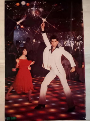 Authentic vintage Saturday Night Fever poster like new (1977)