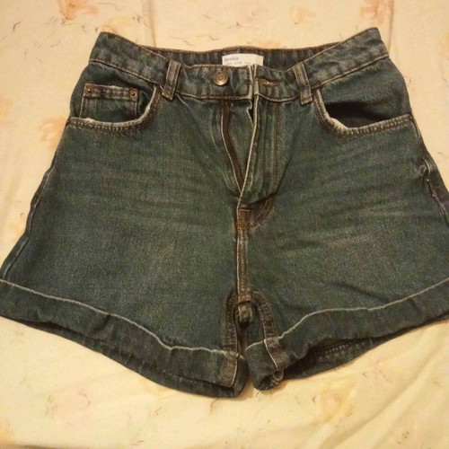 Denim shorts Bershka like new, blue, size XS
