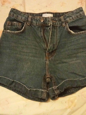Denim shorts Bershka like new, blue, size XS