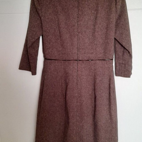 Miss Simbolo dress used, brown, size L with three-quarter sleeve