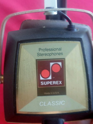 Ακουστικά Superex Professional Classic μεταχειρισμένα, vintage στερεοφωνικά