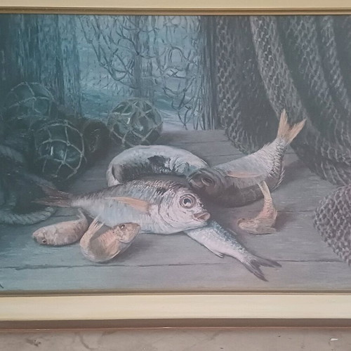 Painting with beautiful frame new