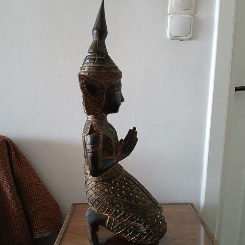 Wooden deity height 57cm like new