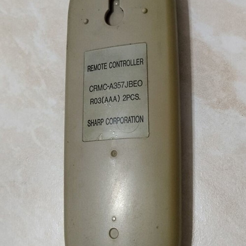 Sharp inverter air conditioner remote control used, AY - XO75E & AY - XO95E