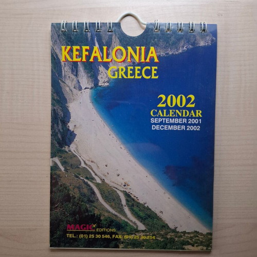 2002 calendars new, pack of 2, Kefalonia