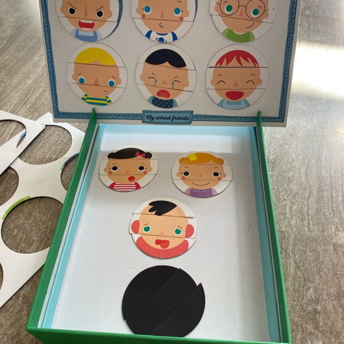 Puzzles for children used, set of 4 pieces for ages 3-6