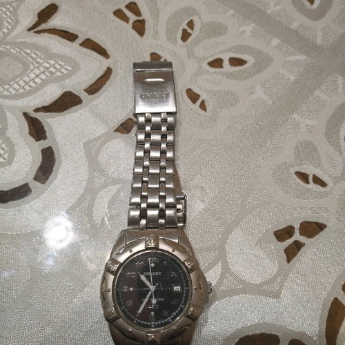 Orient men's watch used, collectible, silver