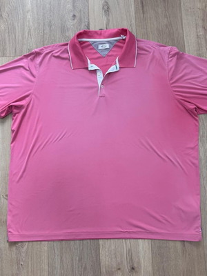 Adipure by Adidas golf shirt men's size XXL used pink