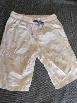 Boys' Bermuda shorts used, size 128 cm, age 6-8 years