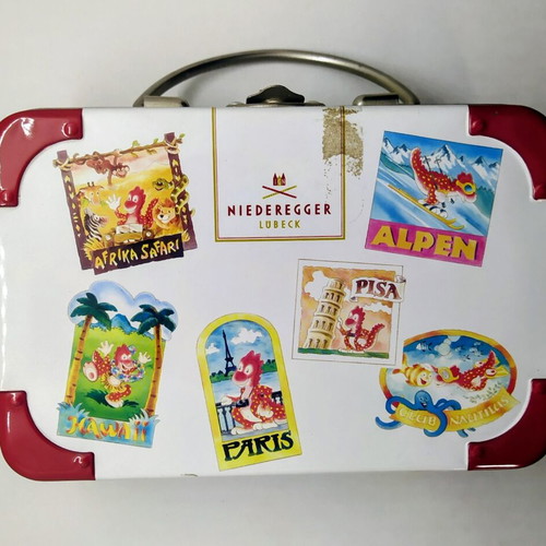 Niederegger Lübeck collectible metal suitcase new