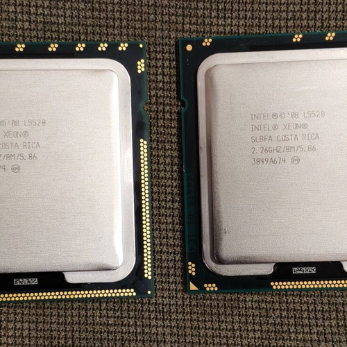 Intel Xeon L5520 CPU pack of 2 like new