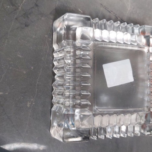 Glass square ashtrays new, pack of 6 pieces
