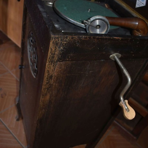 Antique gramophone used, rare, about 100 years old