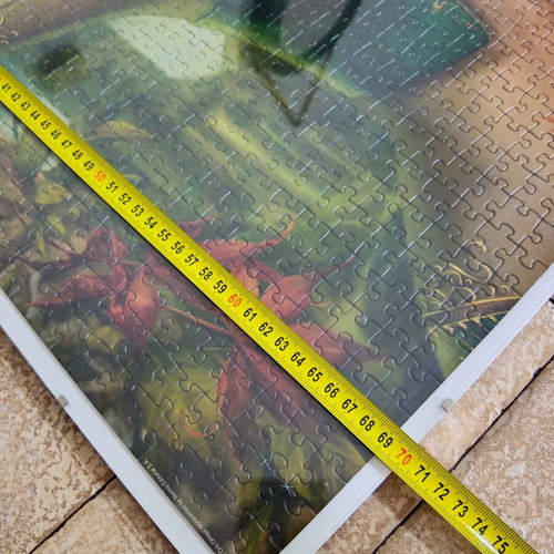Puzzle set of 2 framed 1000-piece puzzles by Heye, like new
