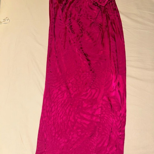 Midi Zara satin skirt like new, pink, size XS