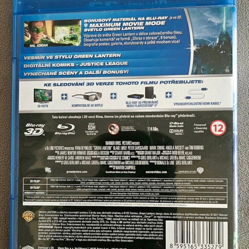Green Lantern 3D Blu-Ray like new, fantasy with subtitles