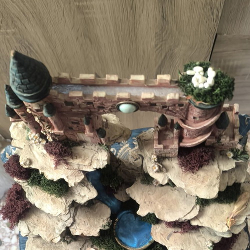 Fantasy Castle Diorama handmade, like new decorative piece