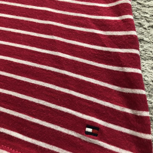Tommy Hilfiger women's t-shirt used, size M, white and red