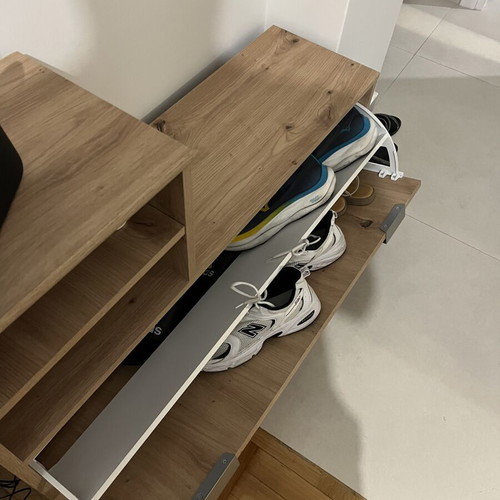 Entrance furniture with shoe rack and mirror, like new