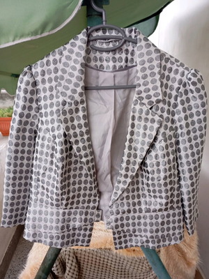 Vintage women's blazer like new, silver, size XXL