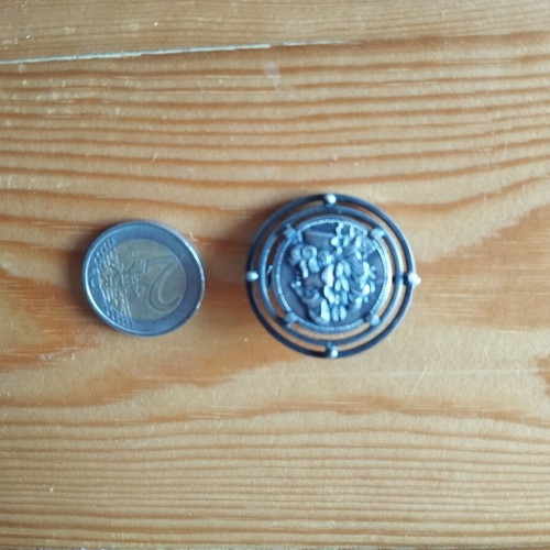 Metal Pin Ancient Greek Coin Replica like new