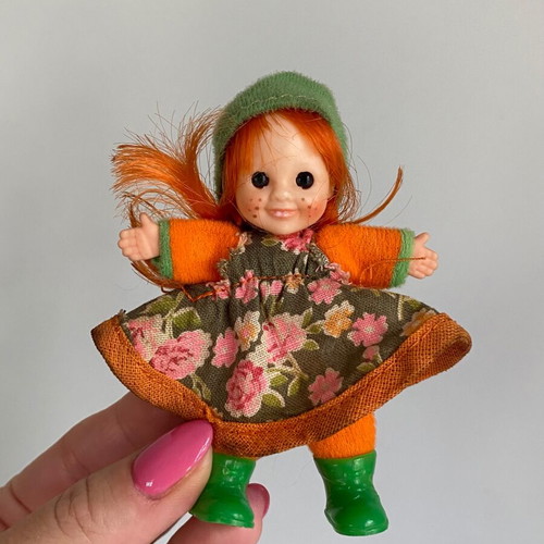 Pippi Longstocking Miniature Doll 1980s used by El Greco