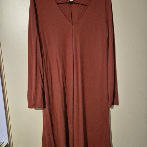 Midi dress like new, terracotta color, size L