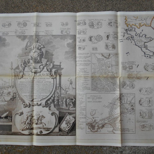Small set of 12 used maps with the History of Modern Hellenism
