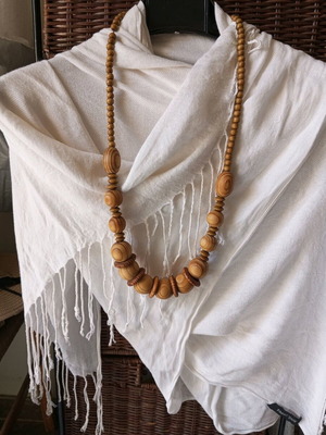 Boho summer necklace like new, 40 cm length