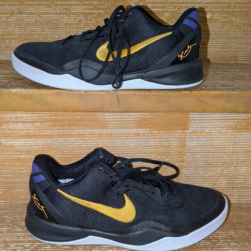 Nike Kobe 8 VIII Protro shoes used, size 39, black