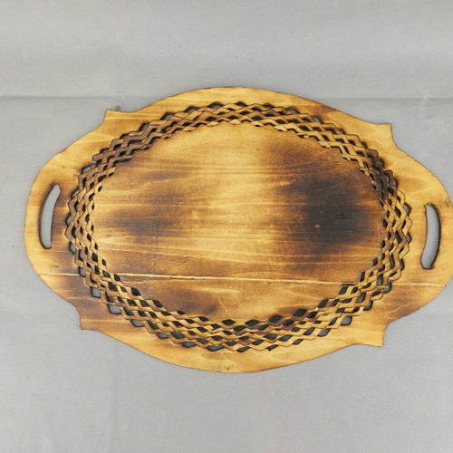 Wooden fruit bowl used, vintage