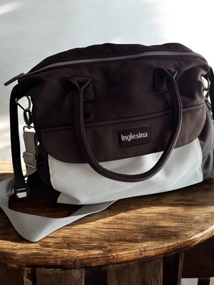 Inglesina Trilogy bag used, white and brown