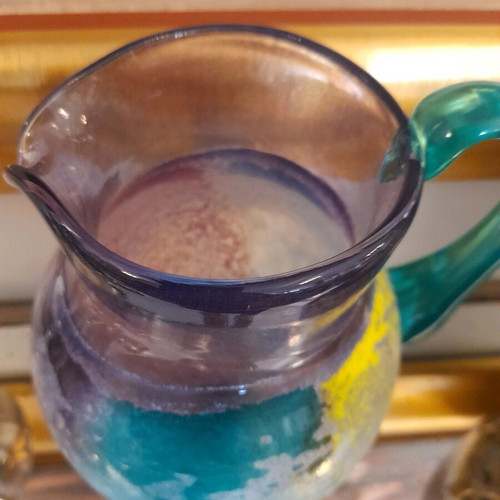 Kosta Boda vintage pitcher new, part of Can Can Kjell Engman set
