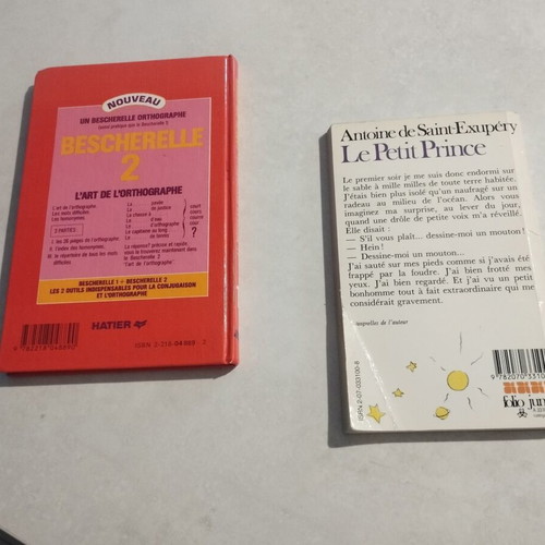 Le Petit Prince and Bescherelle French language books like new