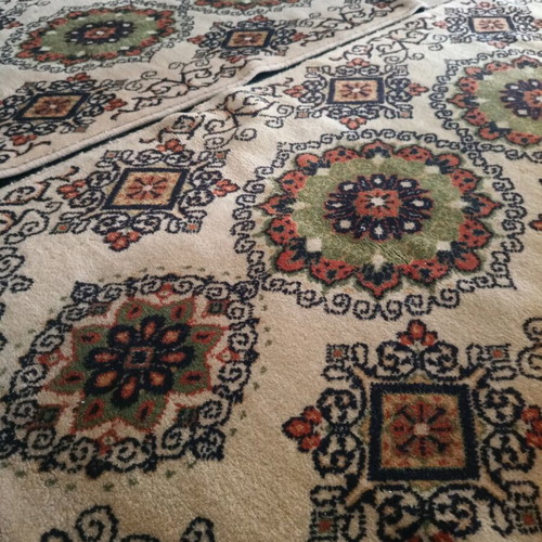 Persian handwoven rugs used, set of 2, 1970s