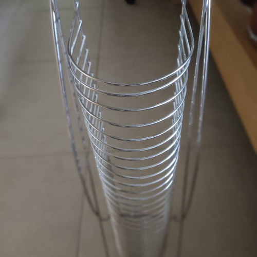 Metal tabletop case for CD/DVD like new, height about 50 cm